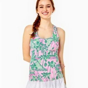 Lilly Pulitzer Mina Bra Luxletic Tank Top Small Mandevilla Baby